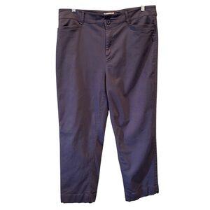 Loft Outlet High Rise Straight Pant in Blue,size 14, Ankle, Work School Casual